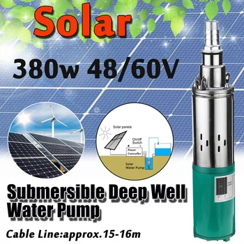 Becornce 380 W 48/60 1,2 m3/h Električni Solarni pumpa za vodu Potopna Duboko Rodila Navodnjavanje Vrta Kuće Poljoprivredna