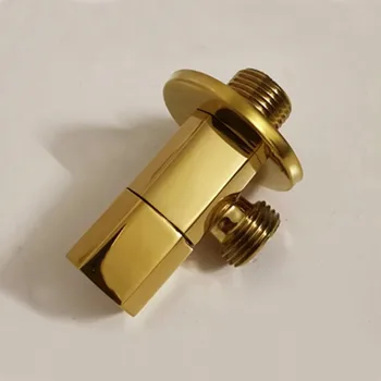 Zlatni kutni ventil bakreni pozlaćeni v-ventil zajednički ventil kupaonice zaporni ventil za vodu toaletni trokut