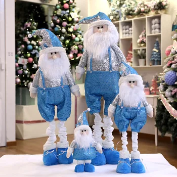 Djed Mraz je Snjegović Los Lutka Darove za Djecu 2022 Božić Doll Večernje Uređenje Doma Božićne Dekoracije Uvlačenje Lutka
