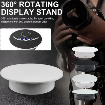 Električna Rotirajući Stalak Za prikaz Zaslona S gramofon Fotografije U 360 Stupnjeva Za Prikaz Nakit, 3d-Posuda Za Skeniranje SA PVC D1h8
