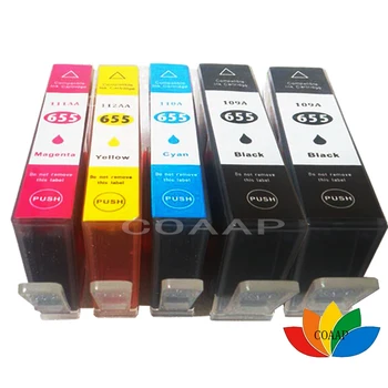 5 Kompatibilan Ink Cartridge HP 655 XL HP 655 655XL za HP Deskjet 6520 3525 4615 4625 5525 6525 Pisač s Čipom