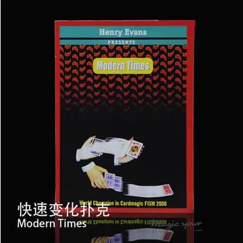 Besplatna dostava Modern Times By Henry Evans - Card Mađioničar, Oprema, Rekviziti za dramski Magije, izbliza, Igračke Magia Classic Magie