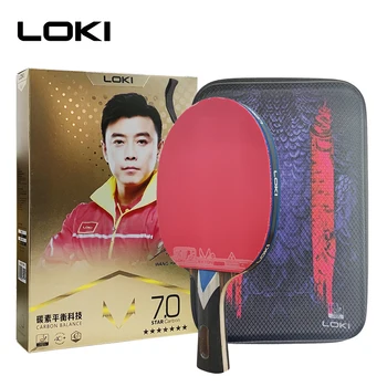 Reket za Stolni Tenis Loki 7 Star Stručni Наступательная Reket za Ping-Pong s Ljepljive Gume, Certificiranih od ITTF