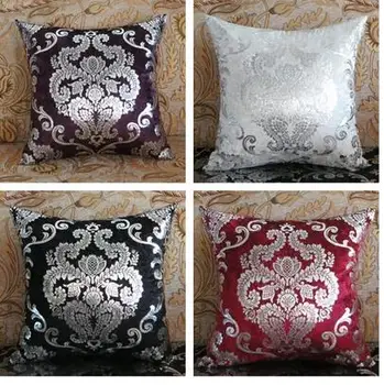 Жаккардовый srebrna cvjetni uzorak baršunasti torbica za jastuk jastučnicu kauč na bacanje jastučnicu naslon kućni dekor