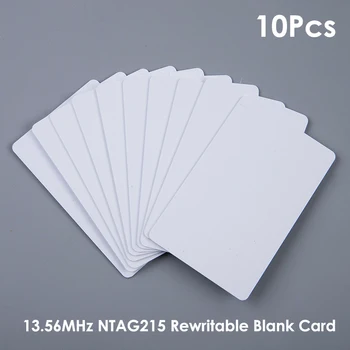 10ШТ blizina kartica NFC 13,56 Mhz NTAG215 Перезаписываемая PVC Prazna Blizina kartica NFC Igra za Amiibo White