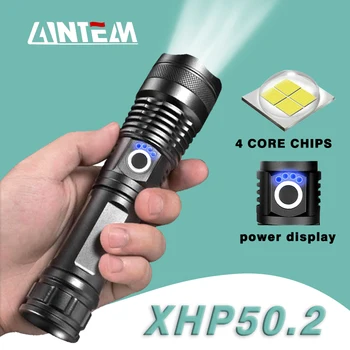Дропшиппинг Je Moćna Led Svjetiljka USB Punjiva ručna svjetiljka XHP50.2 Vodootporan 5 načina Skalabilne 26650 18650 Bateriju Kamp