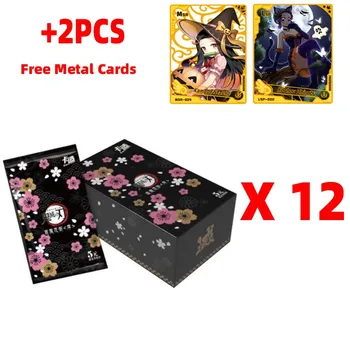 Veleprodaja Demon Slayer Blade Card + 2 Metalne Kartice Kartica Kamado Tanjirou Nezuko Anime Periferne Kartica Ur Zbirka Božićni Poklon