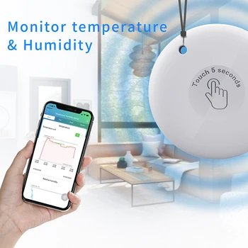 TUYA Bluetooth Digitalna vremenska stanica, Mjerač temperature i vlage u zatvorenom prostoru i na otvorenom, senzor Temperature i Vlažnosti zraka, Toplomjer, Hygrometer
