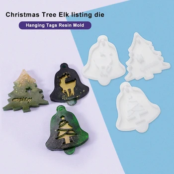 3D Oblika Za Božićno Drvce, Viseće Forme U Obliku Pahuljice Od Epoksidne Smole Za Proizvodnju Sapuna, Obrazac Za Tekućem Obliku, Gipsane Figurice Ručni Rad
