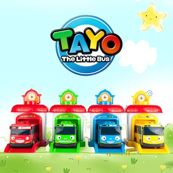 KIDAMI 4 kom. Set Igračaka Strojeve Korejski Crtani film Mini TAYO Bus Taxi djeca Obrazovne Igračke Bailout Mali Autobus Dječje Igračke za Dječake