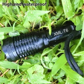 G700 E17 XML-T6 Aluminija Vodootporan Skalabilne Led Svjetiljka Taktička lampa AAA 18650 Punjiva Baterija