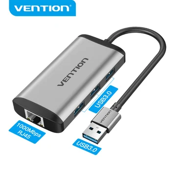Vention USB 3,0 2,0 Ethernet Adapter USB 3.0 na mrežnu karticu lan RJ45 Windows10 8 8,1 7 XP Mac OS Laptop PC USB 3.0 HUB