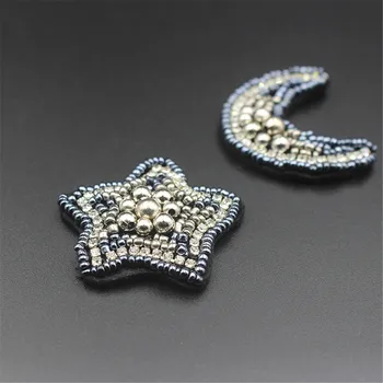 Promocija AHYONNIEX 1 kom. perle, mjesec-zvijezda нашивки oblog zašiti odjeća obuća torbe nakit DIY krpa