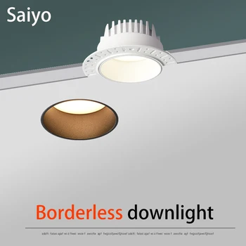 Saiyo Led Svjetiljka Bez Polja 7 W 10 W 12 W 15 W Prijenosni reflektori Stropna svjetiljka 85-265 U Za Kućnu trgovine Unutarnja Rasvjeta