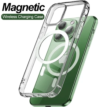 Za Magsafe Torbica Za iPhone 13 11 12 Pro Max mini Magnetska Bežični Punjači Sjedalo X X X X X XS XR Max 7 8 Plus SE 2020 šok-dokaz Torbica