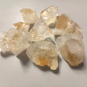 10шт Prirodni Citrin Quartz Crystal Neobrađeni Uzorak Zdrav Kamen Reiki Rock Uređenje Uređenje Doma