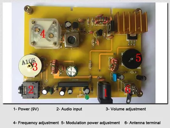 NOVI микропередатчик srednje snage, радиочастота rude 600-1600 khz