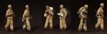 1/35 skala литая pod pritiskom smola DIY model montaža komplet vojnika iz Drugog Svjetskog rata 6 figurica igračka uncolored besplatna dostava