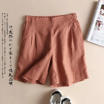 Novi korejski stil, slobodni пятиточечные hlače slobodnog veličine, svakodnevne kratke hlače, ženske gaćice u korejskom stilu, sa visokim strukom, oblikovana slobodan široke hlače, ženske