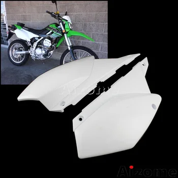 Bijela Motocross Bike Bočne Oplate Plastični Za Kawasaki KLX250 D-Tracker X 2008-2019 KLX250S KLX250SF Stražnje strane Poklopca