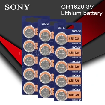 Sony 100% Originalni CR1620 Gumb Baterija za sat Auto-Daljinski Ključ Cr 1620 ECR1620 GPCR1620 3 Litij Baterija