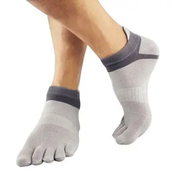 38-43 Ulične Gospodo Prozračna Pamučne Čarape S Vrhom, Čiste Sportske Udobne Sportske Čarape sa 5 Prstiju