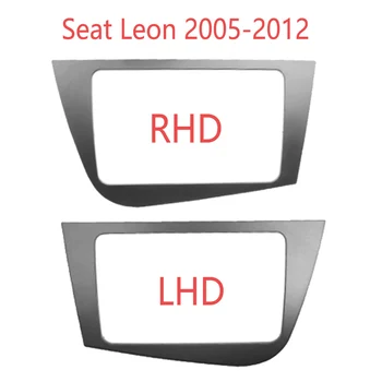 2 Din Radio Ploča za Seat Leon 2005-2012 Lijevi i Desni Volan Stereo ploče Montaža Postavljanje ploče s Instrumentima Kit Okvir Seat Léon