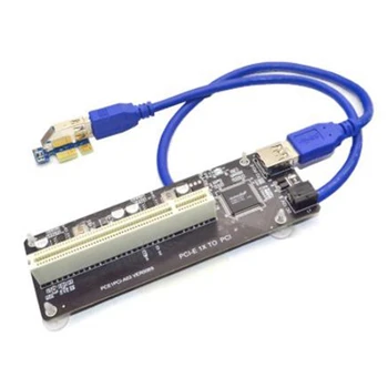 PCIE (PCI-E karticu PCI Express X1 karticu na PCI Riser Card Guma Karta je vrlo učinkovit Adapter je Pretvarač USB 3.0 Kabel za Stolna RAČUNALA