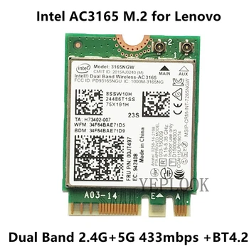 AC3165 3165NGW dual-band 2,4 G/5G 433 Mbit/s Wifi + Bluetooth 4,0 802.11 AC NGFF M. 2 WiFi Kartica za ThinkPad E460 E560 B51-80 Joga 310