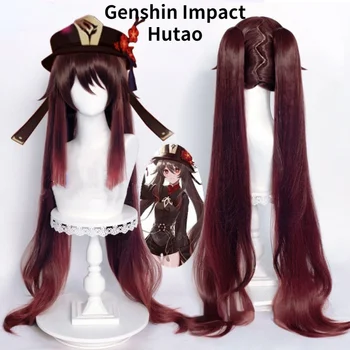 Genshin Impact Hutao Cosplay Perika Anime Igra Hu Tao Kineski Stil Odijelo Rekvizite Šešir Na Halloween Pribor Maskota Božićni Poklon