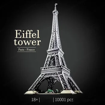 NOVE IKONE 10307 Eiffelov Toranj 150 cm Arhitektura Model Grada Građevinski Skup Blokova Cigle Igračke Za Odrasle, Djeca Dar 10001 kom