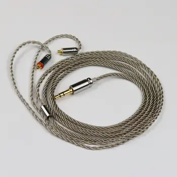 4-drvena siva посеребренная par twist MMCX/ 0,78/ QDC/ TFZ/ IE40/ IE80 ažuriranje digitalnih slušalice audio kabel iem