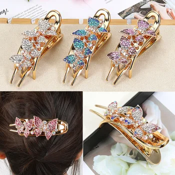 Korejski nova raskošna trn za kosu kristalne cvijet, optočena dijamantima šlem, moderan i šareni klinac od хвоща
